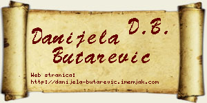 Danijela Butarević vizit kartica